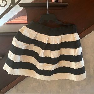 Black and White Striped Skirt Brand New